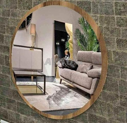 مرآة بإطار خشبي 🪵 MdF - 2