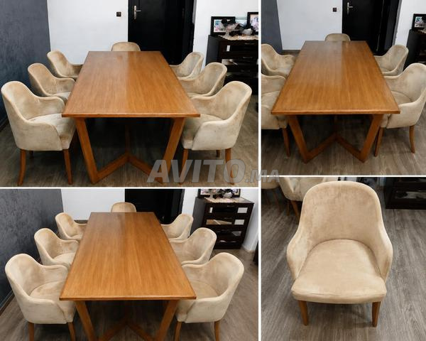 Table à manger avec 6 chaises – Très bon état - 2