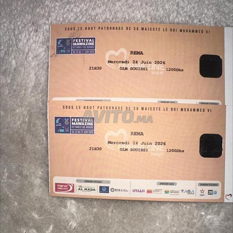 2 billets gold pour rema
