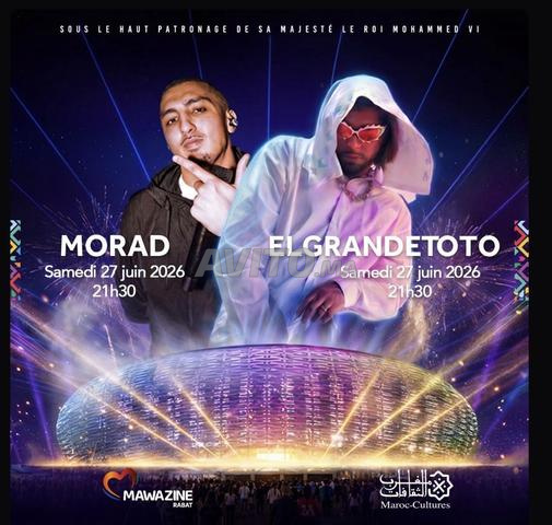 Ticket mawazine El grande toto et Morad carré