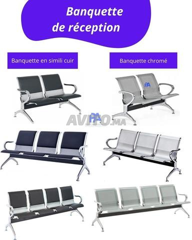 Banquette d'attente 2/3/4 places/chaise d'accueil