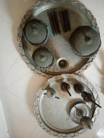 Argent ancien de 50 ans de la famille, style Fès. Théière en plomb. - 2