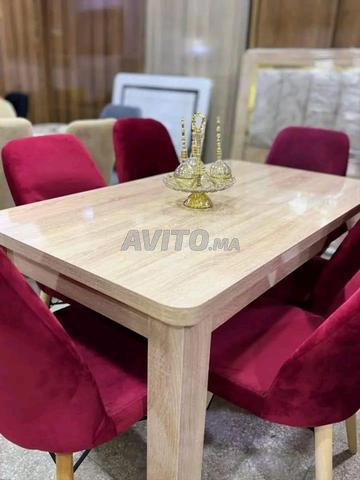 طاولة طعام بـ 6 كراسي - 2