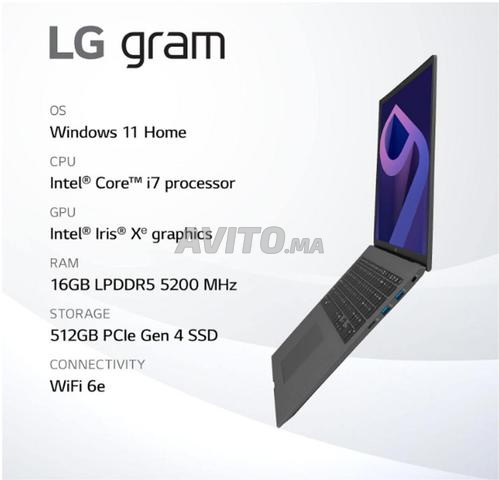 لابتوب LG بمعالج Intel I7 الجيل 12 - 16 جيجا رام DDR5