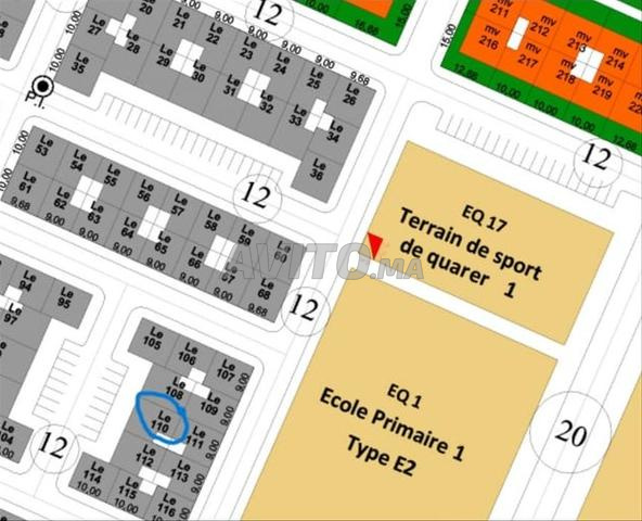 Terrain pour maison de ville n°110 à Jardin Hellala de 104 m2
