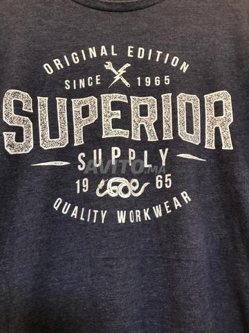 تيشيرت Superior Supply فينتاج أزرق مقاس M L - 2