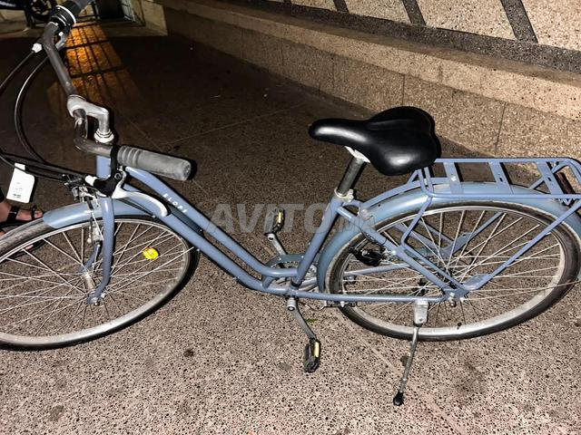 دراجة مدينة ELOPS 120 بإطار منخفض أزرق - 2