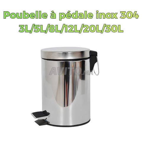 Poubelle à pédale inox 304 3l-5l-8l-12l-20l-30l