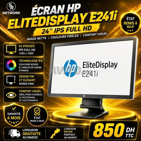 HP EliteDisplay E241i 24 مكتب عمل عن بعد دراسات