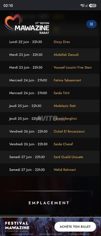 Ticket 2 pers Salé tous les concerts - 2