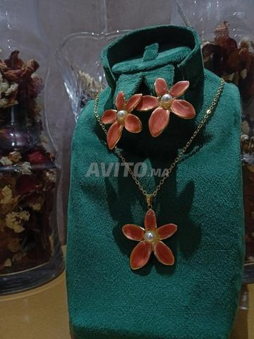 Bijoux Fleur Émaillée Couleur Tendance - Neuf - 2
