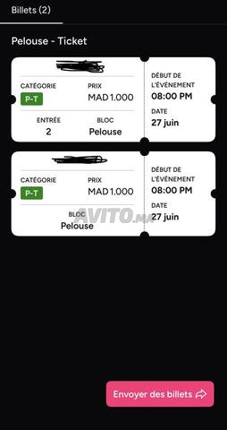Ticket toto morad pelouse - 2