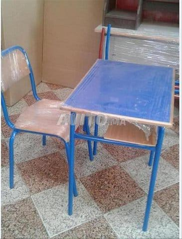 Chaise semi métallique\table scolaire 70*50