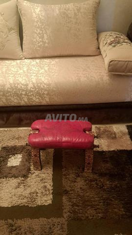 Repose-pieds / petit banc artisanal marocain - 2