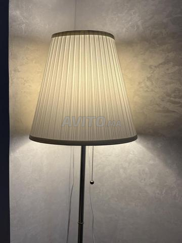 Lampadaire IKEA ARSTID en très bon état argenté - 2