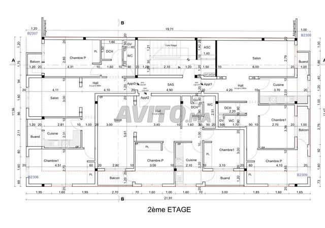 Terrain de 203 m² 3 façades CHOUKA.