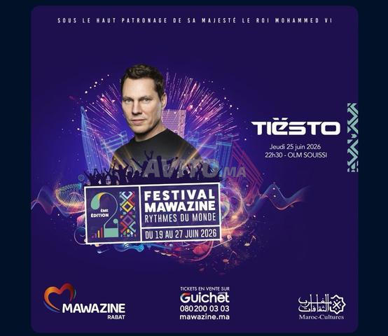 Ticket Mawazine (Tiesto, Tyga & Tydollasign)