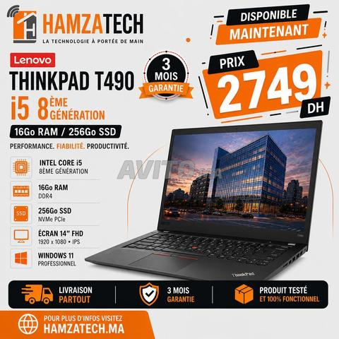 Lenovo ThinkPad T490 i5 8ème Gén 16Go 256Go