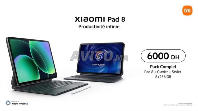 Xiaomi Pad 8 Neuf avec clavier et stylet d'origine à vendre