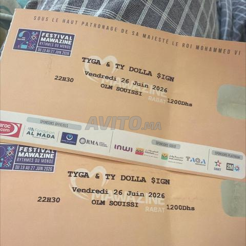 Ticket tyga gold mawazine - 2