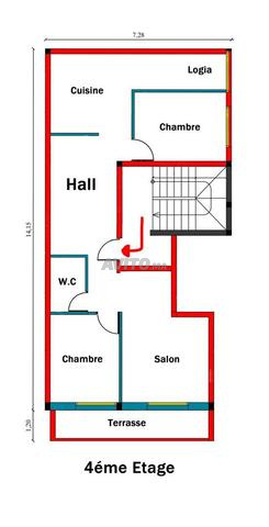 Appartement semi-fini 80 m², Shams Al Madina Benslimane - 2
