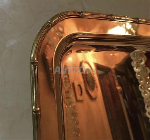 طبق كبير من النحاس الصلب - 2