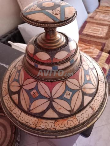 Tajine plaqué bronze avec trois pièces - 2