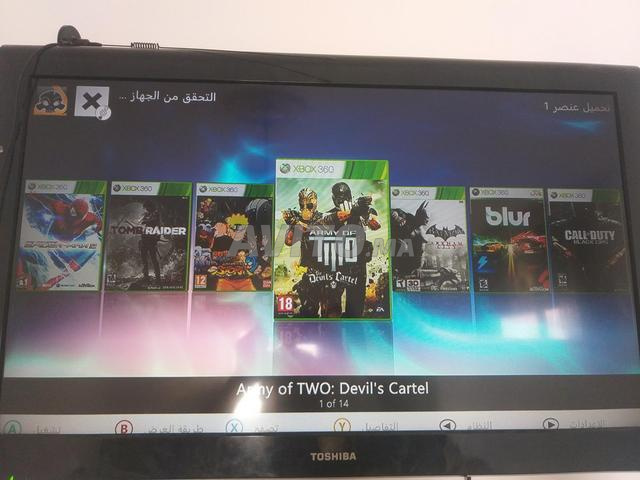 Xbox 360 بيد تحكم واحدة و 14 لعبة - 2