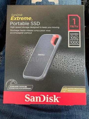 DISQUE DUR PORTABLE SANDISK EXTREME SSD 1TB - 2