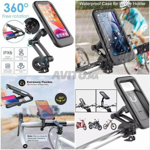 📱 Support de téléphone pour moto/vélo – Étanche avec rotation 360° - 2