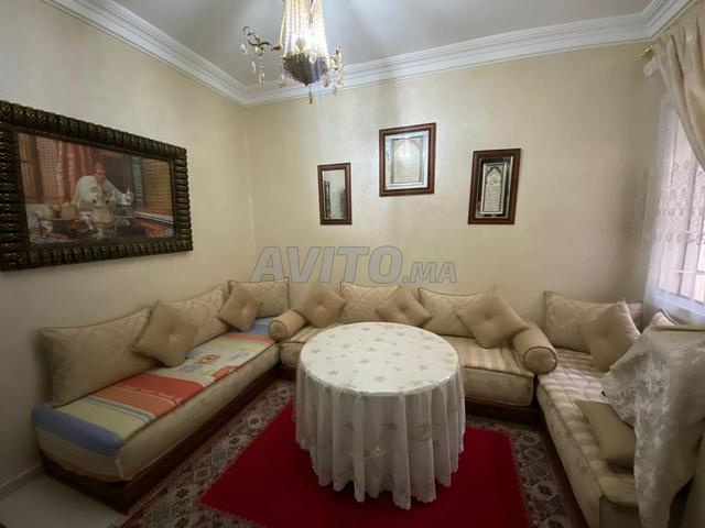 Salon complet table rideau tapis 3500dh