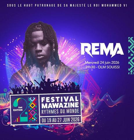 Billet Rema Mawazine - 2
