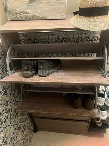 Meuble à chaussures en bois / خزانة أحذية خشبية - 2