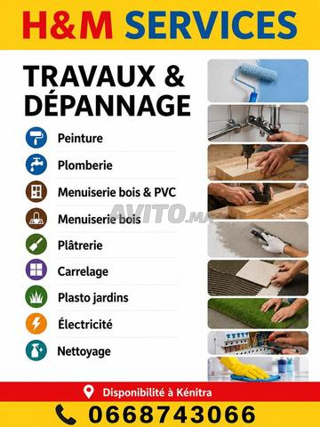 Services complets de rénovation et de réparation domiciliaire Kénitra