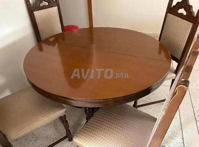 Table à manger extensible avec 4 chaises - 2