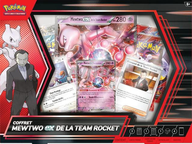 POKÉMON BOÎTE MEWTWO EX TEAM ROCKET