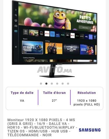 شاشة سامسونج سمارت M5 27 بوصة فل إتش دي - 2