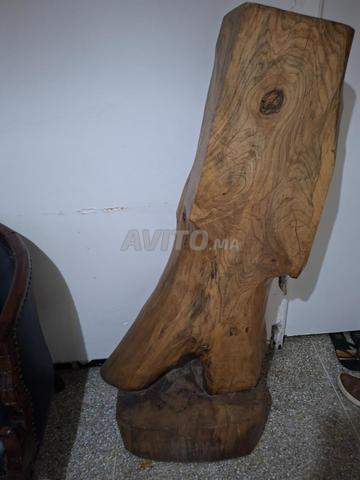 Tronc d'arbre sculpté en bois massif - 2