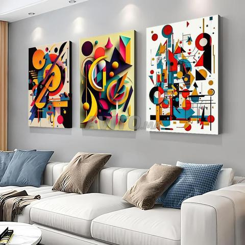 مجموعة من 3 لوحات جدارية حديثة - 2