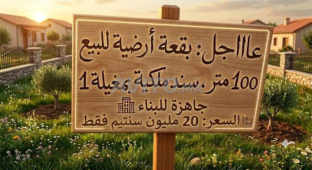 أرض للبيع 100 متر مربع في مغيلة 1