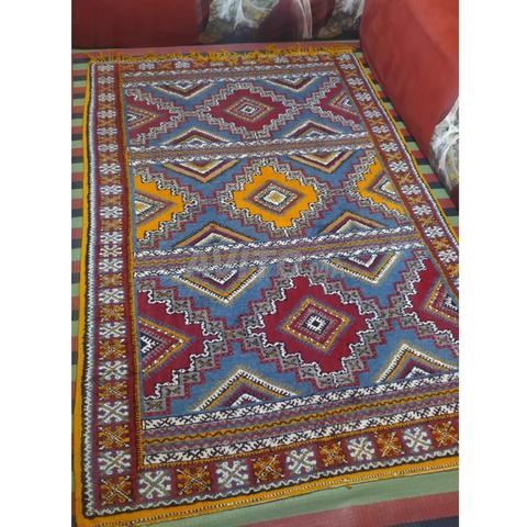 Tapis Amazigh Authentique Fait Main - 2