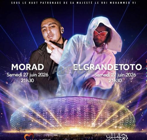 Billets Toto et Morad côte à côte toutes catégories