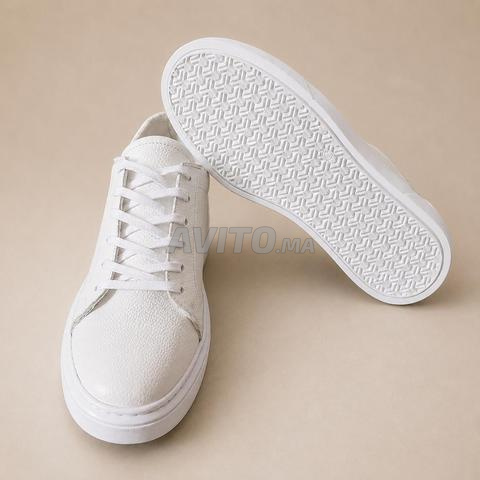 Baskets Homme Blanches en Cuir - 2