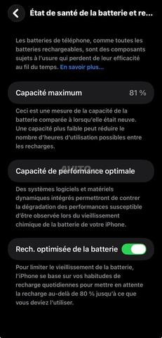 iPhone 11 normal 64GB. État 9/10 Batterie 81 - 2