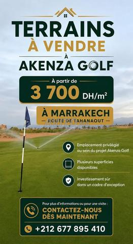 Terrain front Golf à Akenza