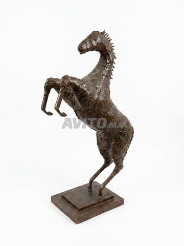 🐎 Sculpture décorative de cheval en métal