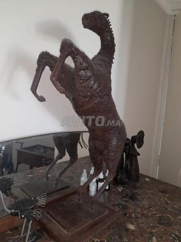 🐎 Sculpture décorative de cheval en métal - 2