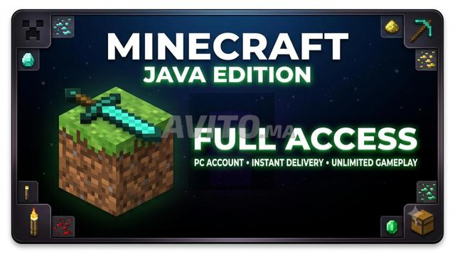 Minecraft Java Bedrock Edition PC - Accès Complet