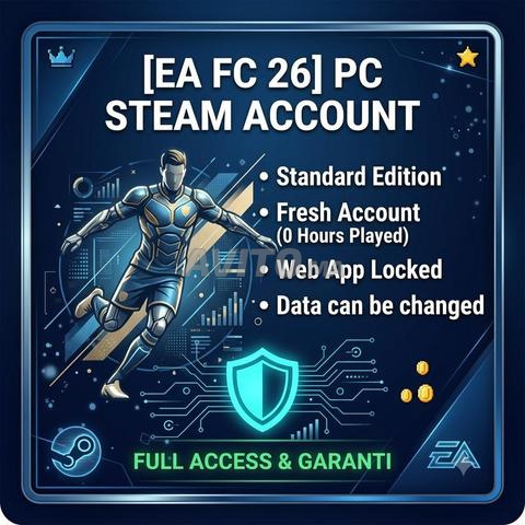 Compte Steam PC EA FC 26 avec Jeu Standard