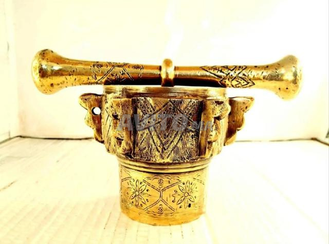 Ancien mortier du patrimoine juif marocain - 2
